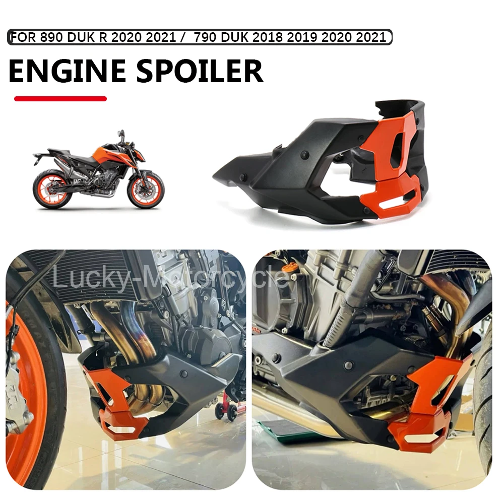 

For 790 DUKE 790duke 2018 2019 2020 2021 890 DUKE R 890duke R 2020-2021 Motorcycle Front Engine Spoiler Protective Guards Cover