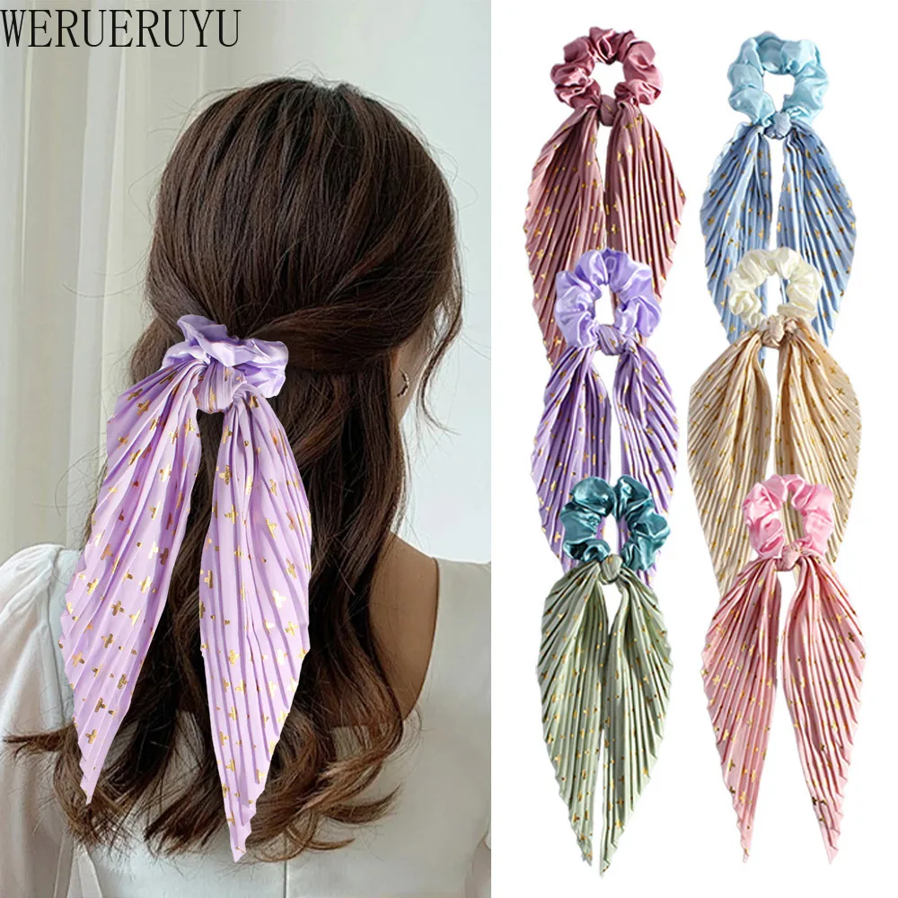 ポニーテールリボンヘアタイ女性ヘアアクセサリーファッションエレガントヴィンテージヘアバンドアクセサリー弾性シュシュ女の子用2026