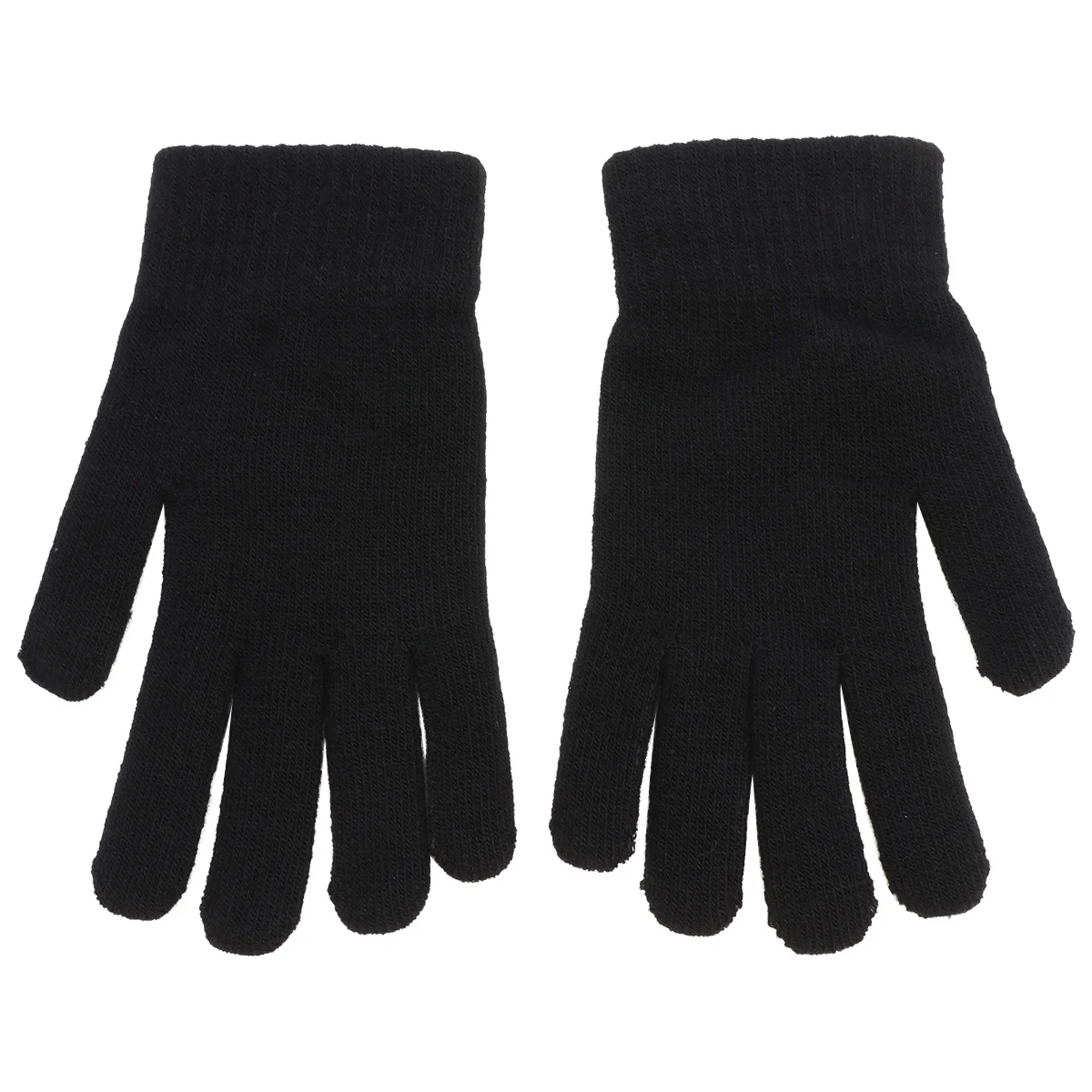 1 paio di guanti invernali caldi lavorati a maglia dal design semplice e semplice abbinati a tutti i abiti, regalo per le vacanze, guanti caldi invernali