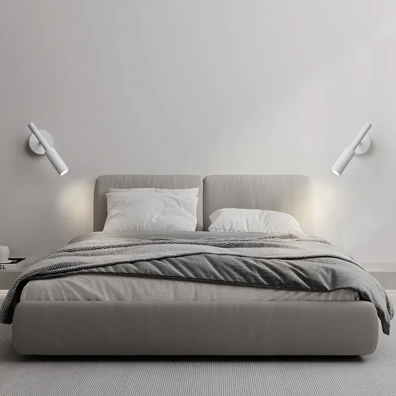 Simple LED Wall Lights Adjustable Bedside Lamp Nordic Creative Reading Infinite Wall Light Bedroom Bed Reading Light