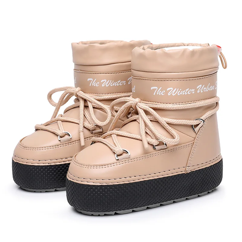 Fashiona Snow Bootwinter Design Child Thick Soled Boot Casual Child Anti Slip and Warm Men Women Versatile Snow Boot Child Shoes
