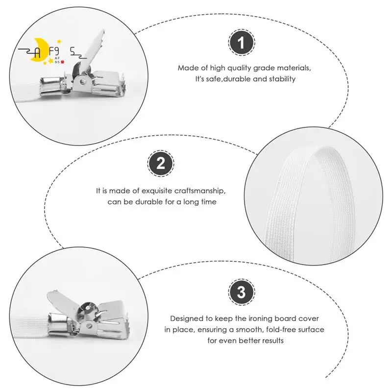 

AF95-4 X Крепления для эластичной крышки гладильной доски