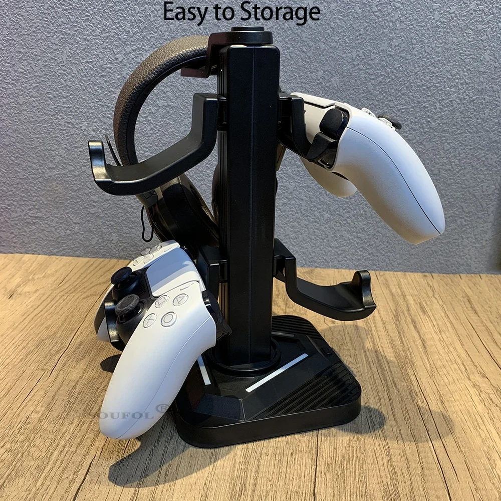 2-layer Controller Holder For PS5/XSX Led Light Strip Gamepad /Headset Storage Stand Holder Game Accessories Dropshipping