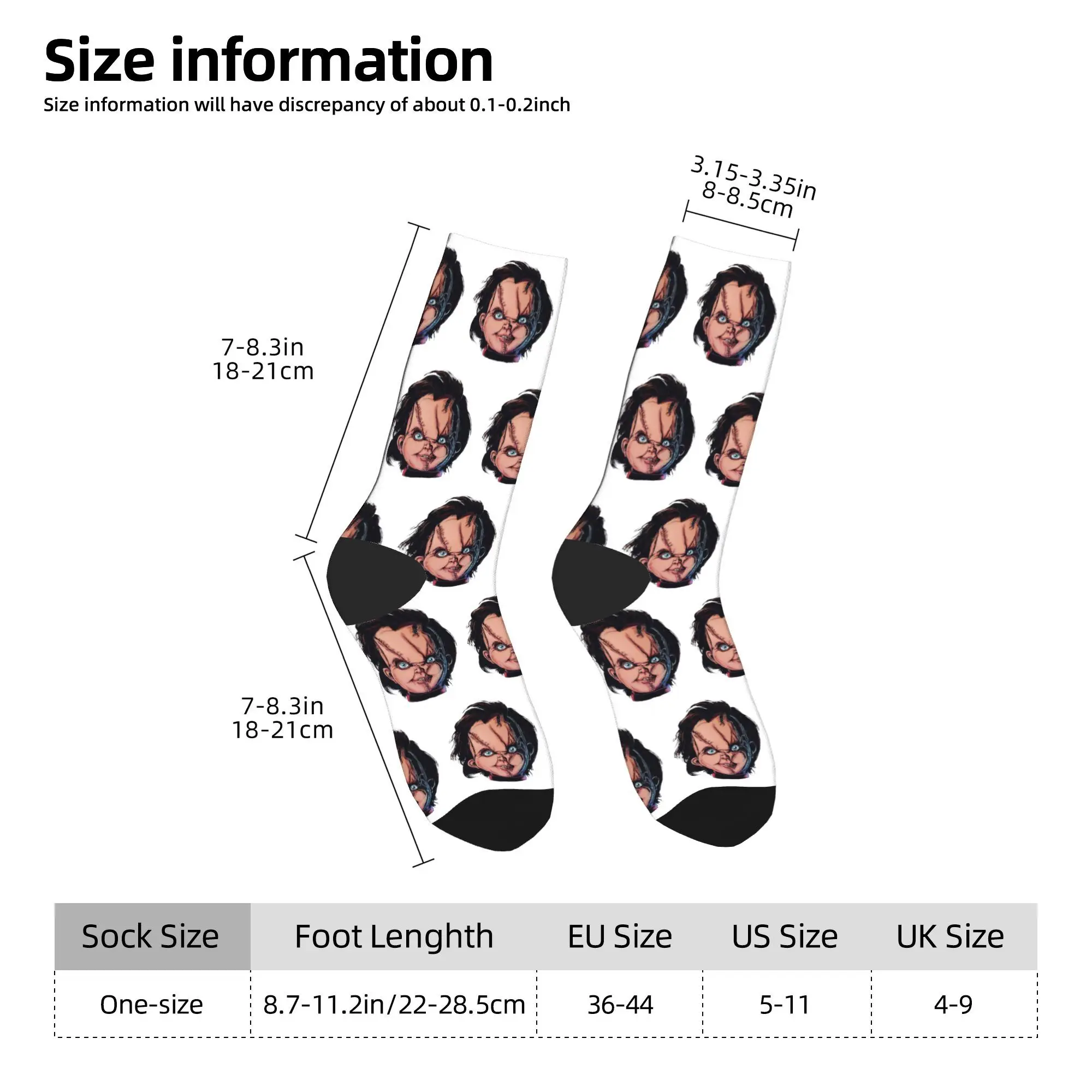 جوارب كاجوال من تشاكي لكرة القدم من البوليستر، جوارب أنبوبية متوسطة للنساء والرجال غير قابلة للانزلاق