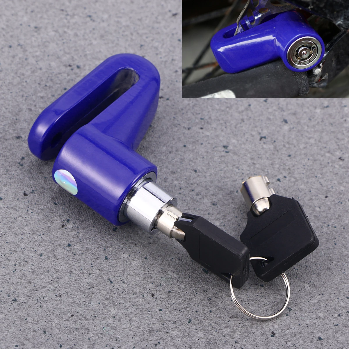 

Motorcycle Lock Security Anti Theft Bike Motorbike Motorcycle Disc Brake Lock Theft Protection For Scooter Motorbike (Blue)