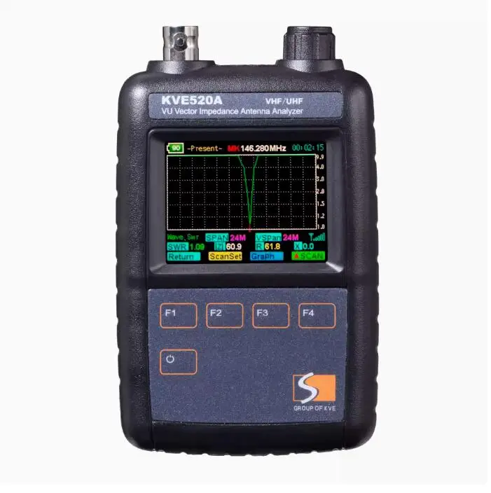 

KVE520A UHF VHF UV Color Graphic Vector Impedance Antenna Analyzer SWR Meter