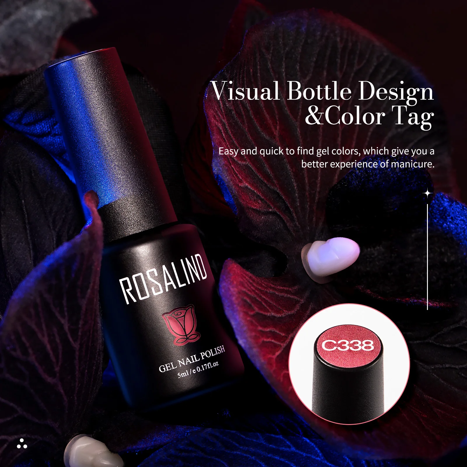 ROSALIND 5ml vernis à ongles Gel couleur ensemble Gel vernis Kits vernis à ongles hybride Semi Permanent UV/Led Cure 8/12/20 pièces boîte Kits