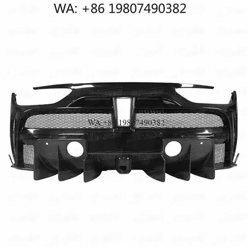 Wmwmnu M Style Half Carbon Fiber Rear Bumper Diffuser for 488 GTB Spider 2015-2018 CFRP Body Kit Auto Accessories