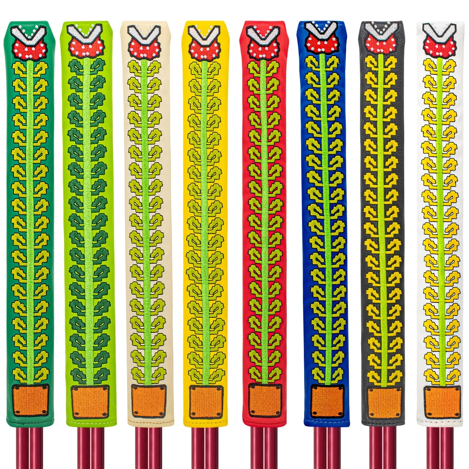 1pc Man-Eating Flower Pattern Golf Directional Alignment Stick Headcover, Stylish Appearance, Suitable for Daily Practice