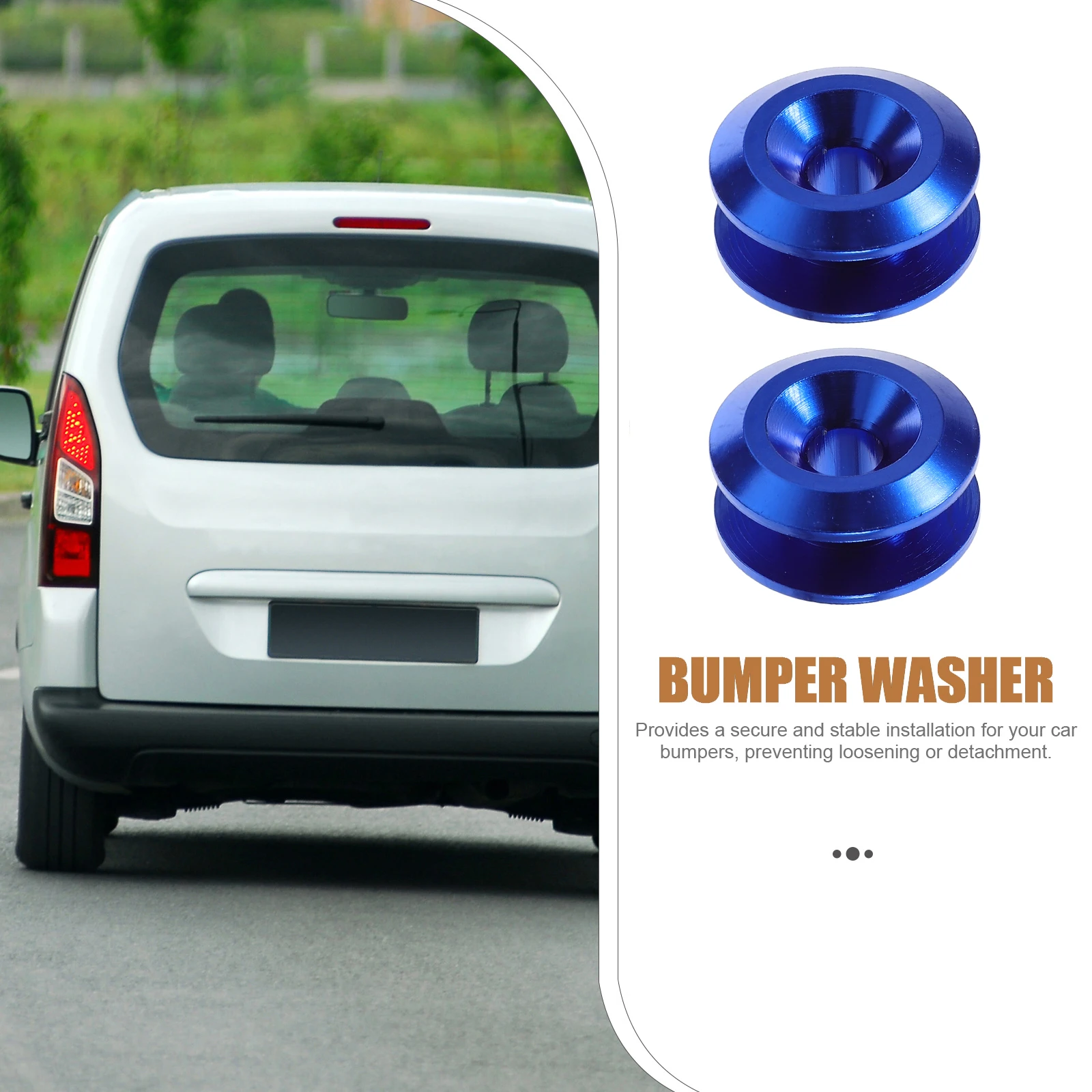

Impact Resistant Bumper Reinforcement Washers Strong Construction Front Rear Bumper Fasteners Quick Release Kit