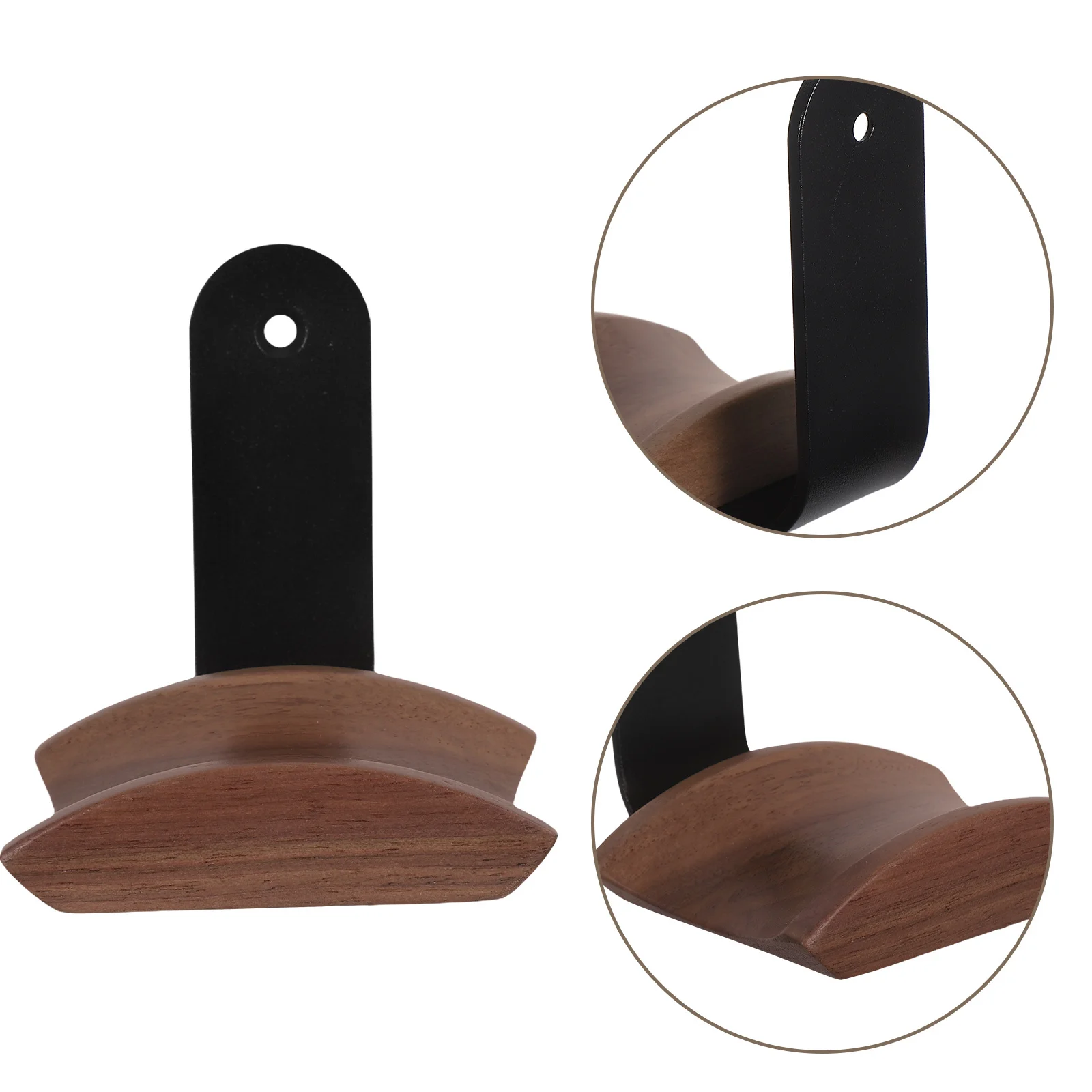 

Headphone Wall Mount - Natural Wood Headphone Hanger for Desk Organization - Universal Headset Stand Bracket Holder for Study