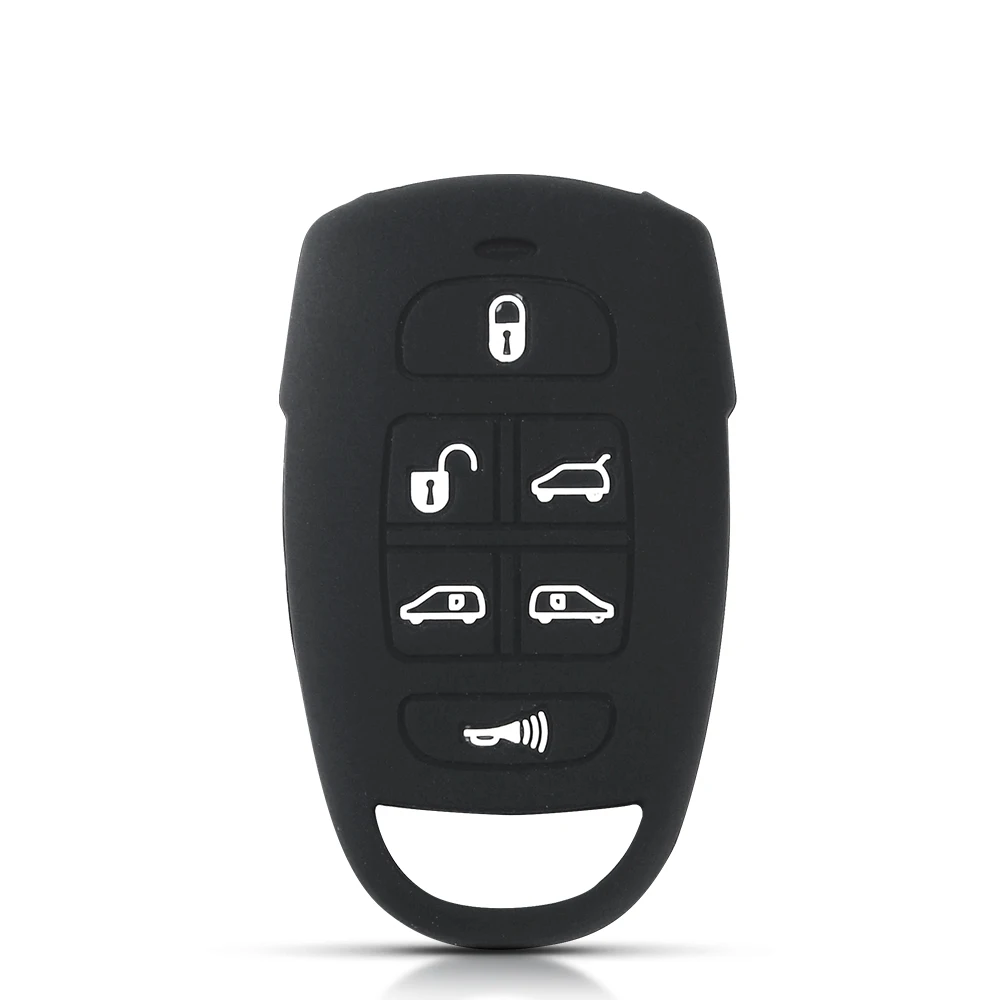 KEYYOU per Kia VQ 2006-2014 Sedona per Hyundai 6 pulsanti telecomando in Silicone Smart Key Case Cover Fob