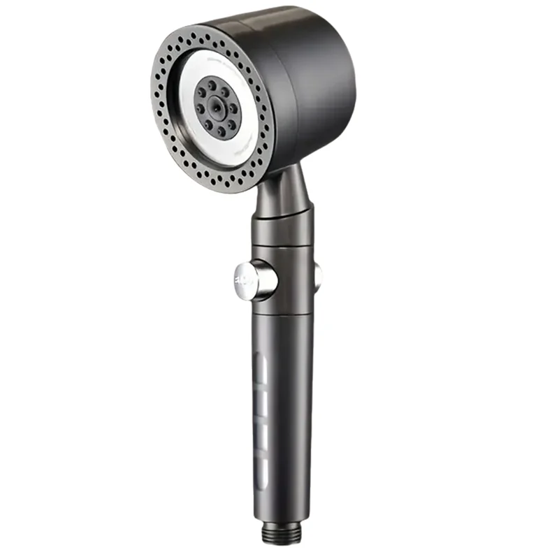 

B99A-New Strong Pressure Water Saving Filter Shower Head 5 Modes Handheld Shower Head One Button Stop Bathroom Accessories
