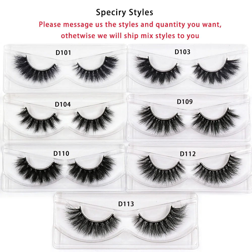 LEHUAMAO Wholesale10/30/60/100/Pairs Mink False Eyelashes Bulk Soft Fluffy Natural Mink Lashes Full Strip Reusable Lashes Makeup