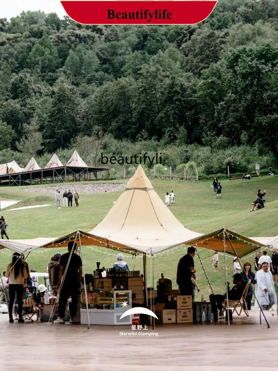 

Camping Thickened Canvas Kweichow Moutai Tent Camping Light Luxury Tent H