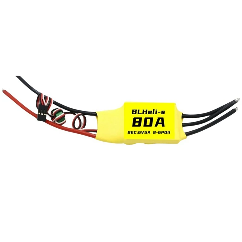

Blheli бесщеточный ESC 80A ESC 6V 5A 2-6S для RC FPV с фиксированным крылом мультироторный дрон DIY Запчасти