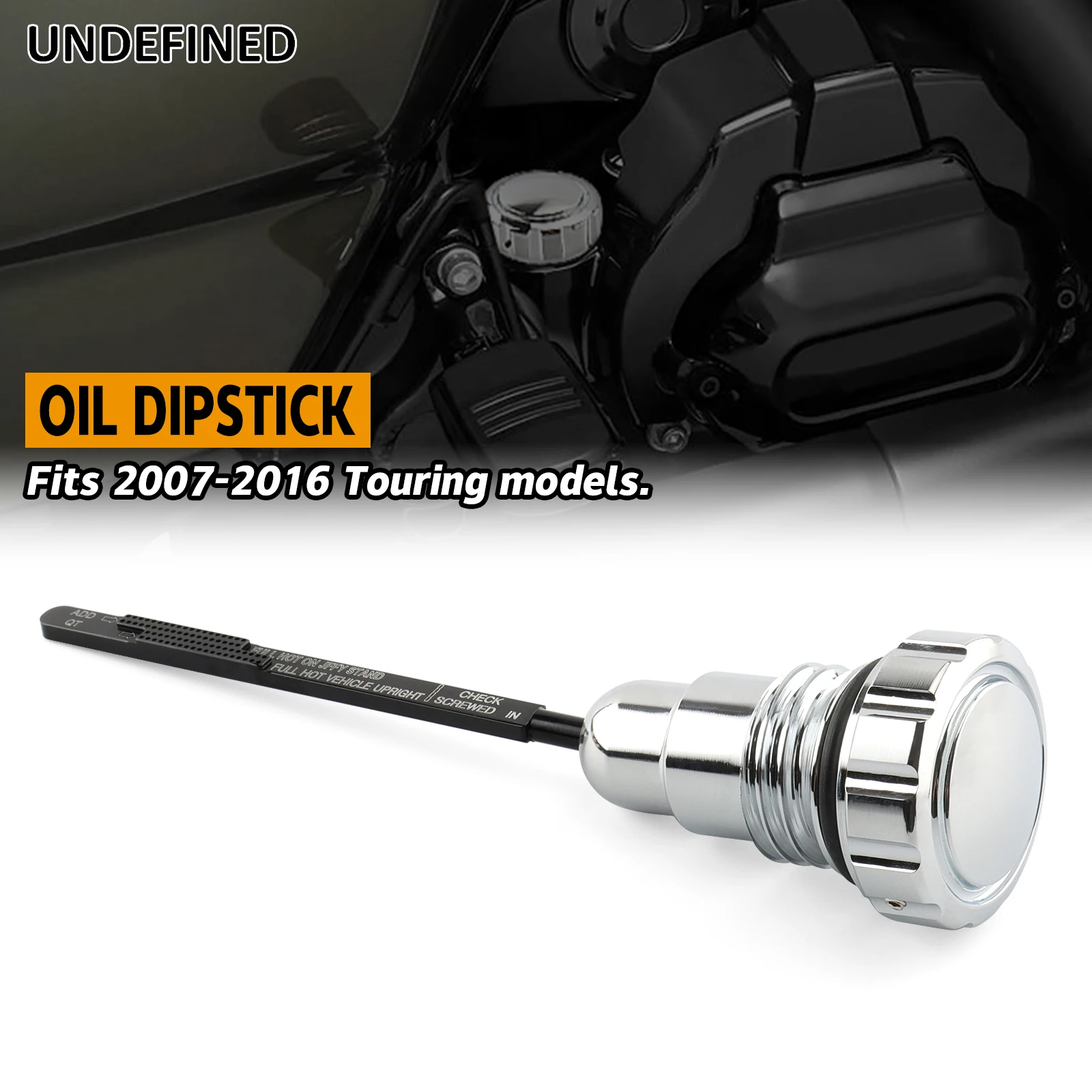 

Motorcycle Aluminum Oil Dipstick For Harley Touring Road King Electra Street Road Glide 2007-2016 Moto Accessories Black Chrome