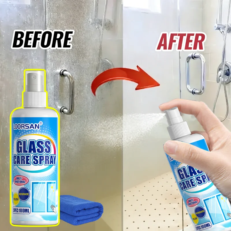 LOORSAN 100ML Multi-Functional Glass Care Spray Limescale Re