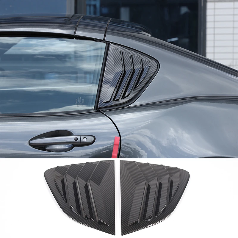 

For 16-23 Mazda MX-5 ABS sub black car rear triangular shutter decorative sticker auto parts (hardtop version)