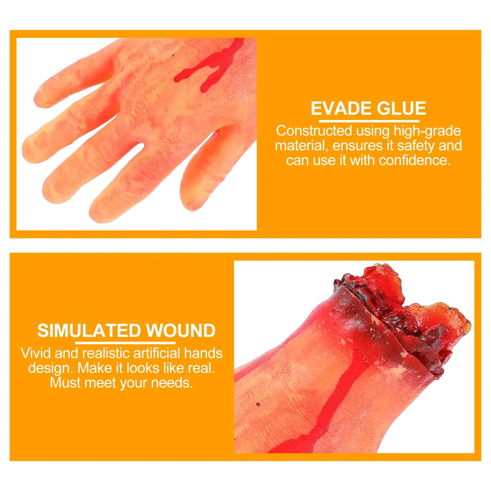 Bloed Rekwisieten Enge Handen Decor Halloween Feestartikelen Vinyl Simuleren Hand Truc Gereedschap Pranks Speelgoed Creatieve Stijl Lang