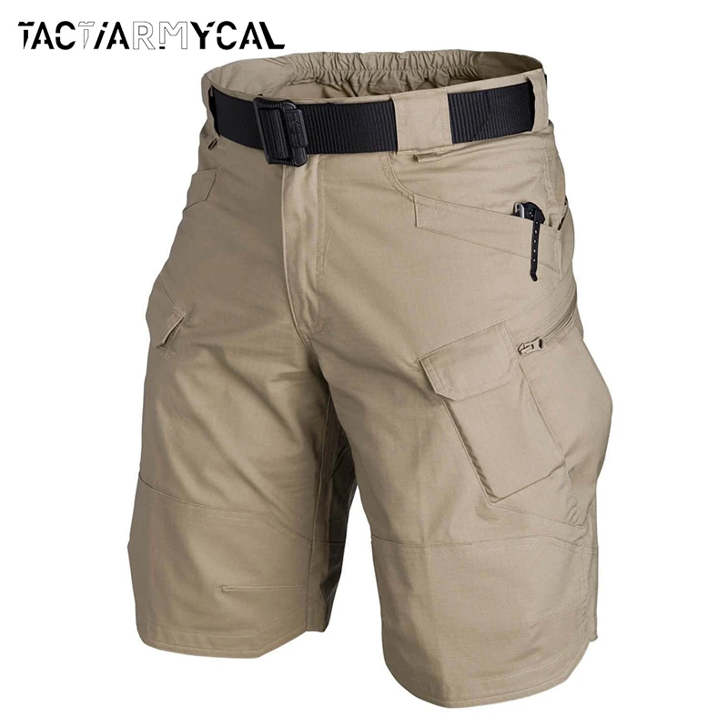 Men Cargo Shorts Summer Military Tactical Short Quick Dry Multi-pocket Short Trousers Men\'s Wear-resistant Outdoor Climbing Pant