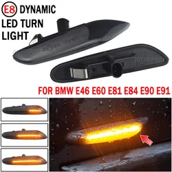 LED Turn Signal Side Marker Light Dynamic Flasher Blinker For BMW E46 E60 E61 E90 E91 E81 E87 E82 E88 E83 E84 E92 E93 X3 X1
