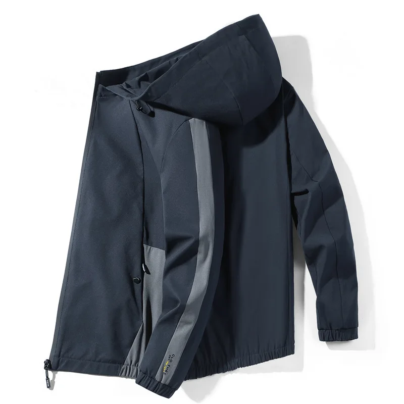 Jaket Hoodie Pria Modis Pakaian Olahraga Trendi Kasual Lengan Panjang Musim Semi Gugur Terbaru untuk Remaja