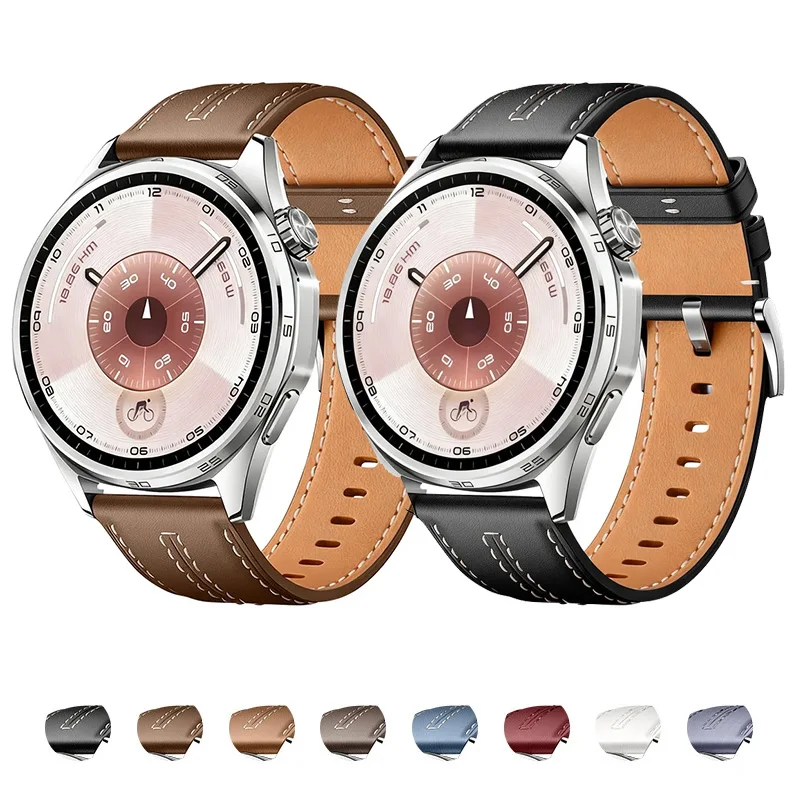 

Кожаный ремешок 22 мм для Huawei Watch 5 GT6/5 Pro GT6/5/4/3 46 мм деловой ремешок для Huawei Watch 5 4 46 мм ремешок для часов