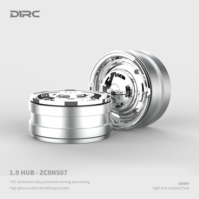 1Pcs Metal Electroplated Retro Mirror Wheels Hub for 1/10 RC Crawler Car Traxxas TRX4 Defender AXIAL SCX10 90046 RC4WD D90 Parts