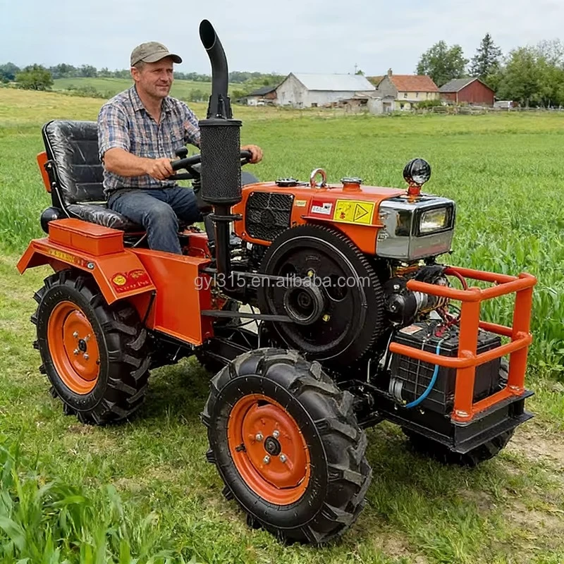 

Мини-трактор-культиватор с электрическим запуском, 18 л.с., полноприводный, с малыми колесами, основной компонент двигателя