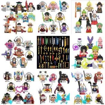 WM6179 WM6180 WM6181 WM6182 WM6183 WM6195 WM6194 海賊王 OP 路飛 山治 索隆 娜美 艾斯卡普 動漫迷你人偶 12 最佳銷售 一件式摩托車 - №10