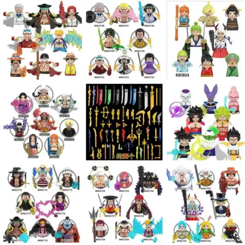 WM6179 WM6180 WM6181 WM6182 WM6183 WM6195 WM6194 One Piece OP Luffy Sanji Zoro Nami Ace Monkey·D·Garp Anime Mini Man Figuur