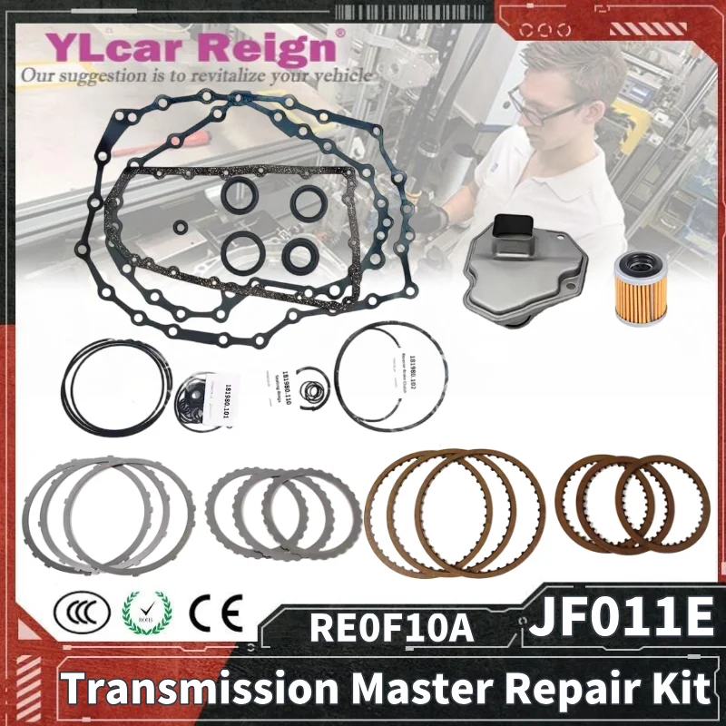

JF011E RE0F10A CVT Transmission Master Overhaul Repair Kit Gaskets Friction Plates Steel Discs Filter For Nissan Jeep Mitsubishi