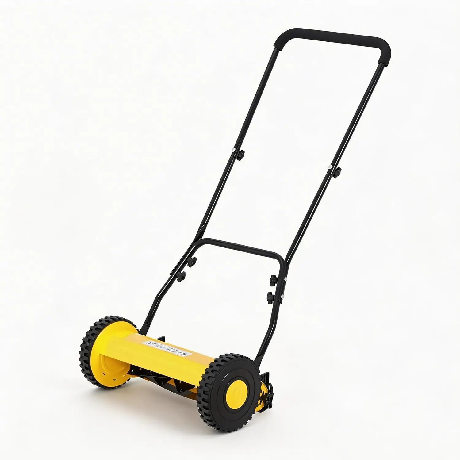 Tacleekii 14" Push Lawn Mower Manual Hand Push Lawn Mower Without Grass Catcher, Lightweight & Portable Walk-Behind Mower for Small Yards, Garden & Patio
