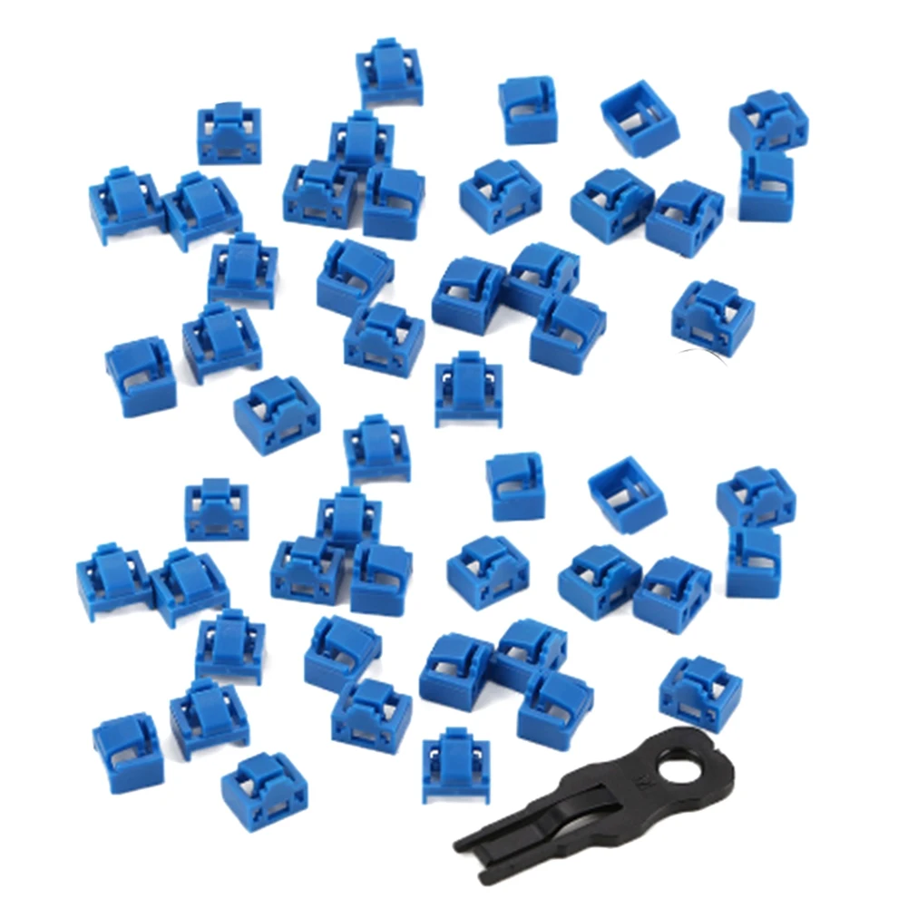 300Pcs Blue RJ45 Port Ethernet LAN Hub Anti Dust Cover Plug Cap Blockout Protector with Proprietary Lock and Key