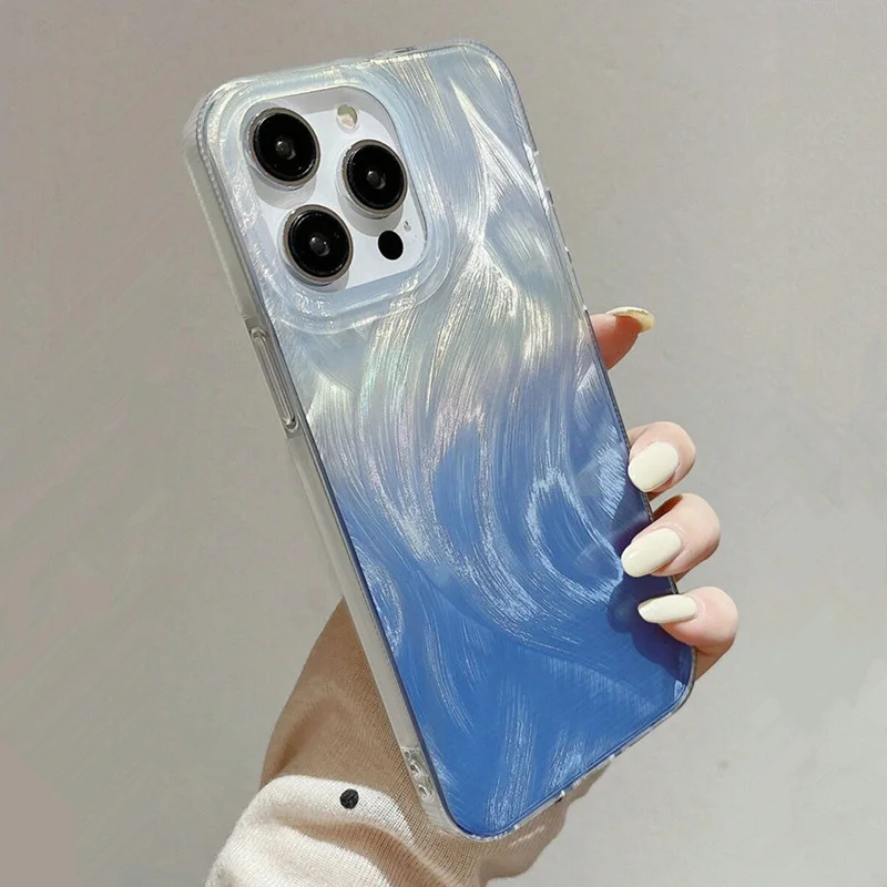 Glitter Gradient Blue Starry Sky Phone Case For Samsung Galaxy S25 S24 Ultra S23 S22 S21 Plus FE A16 A56 A55 A15 A54 A53 Cover - náhled 6