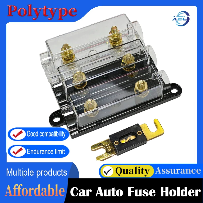 

1PC ANL Car Auto Fuse Holder Bolt-on Fuse Automotive Audio Fusible Link with 40 50 80 100 120 125 150 250 300 400 500A Amp