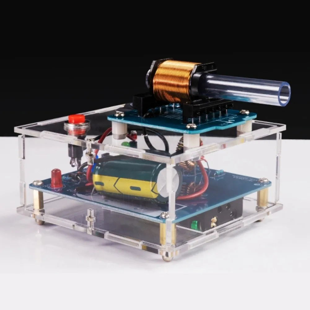 High Voltage Electromagnetic Accelerator DIY Kit Coil Boost Module Circuit Board Electromagnetic Pulse Soldering