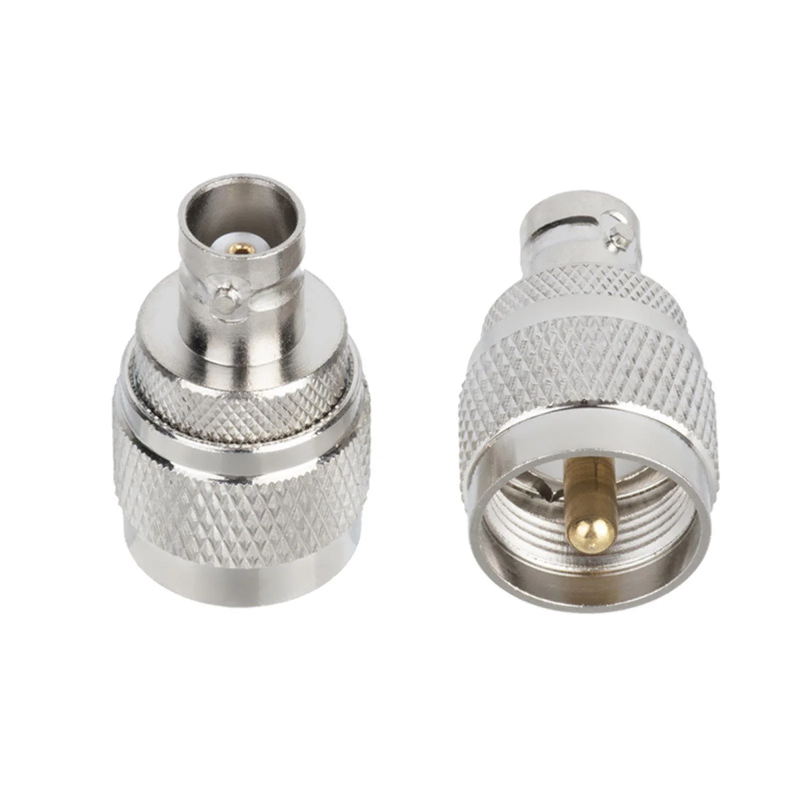 2Pcs/Set BNC Female to UHF Male RF Coaxial Adapter Coax Jack Connector For PL-259 Converter Antennas Wireless LAN Devices Radio