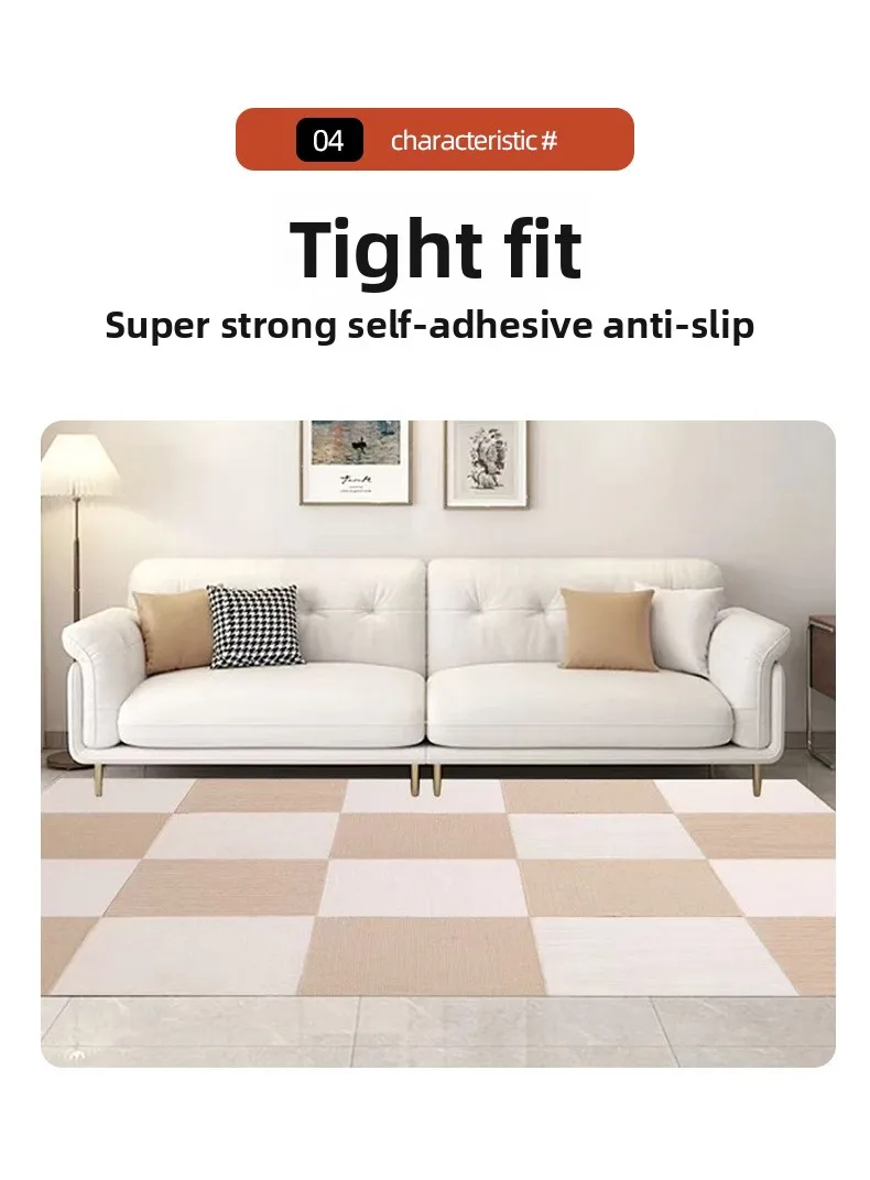 30x30cm 5 Pcs Self-Adhesive Foam Play Mat for Childrens Room, Office, Living Room, Soundproof Non-Toxic Easy DIY, for Young DIY