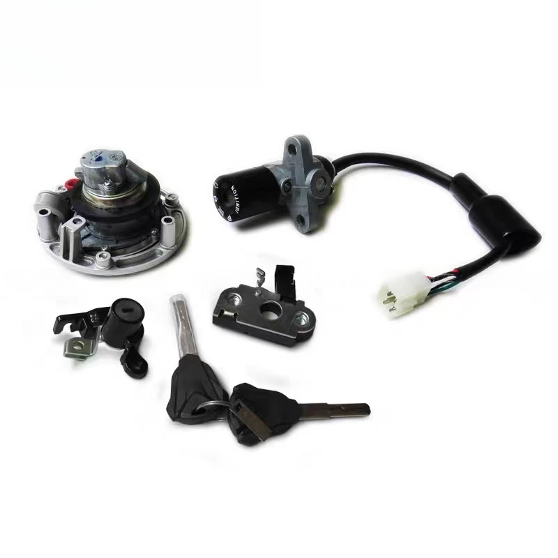 Original Ignition Switch Fuel Tank Cap Cover Seat Handle Locks Include Key for LONCIN VOGE 300AC AC300 LX300-6C 500320999-0001
