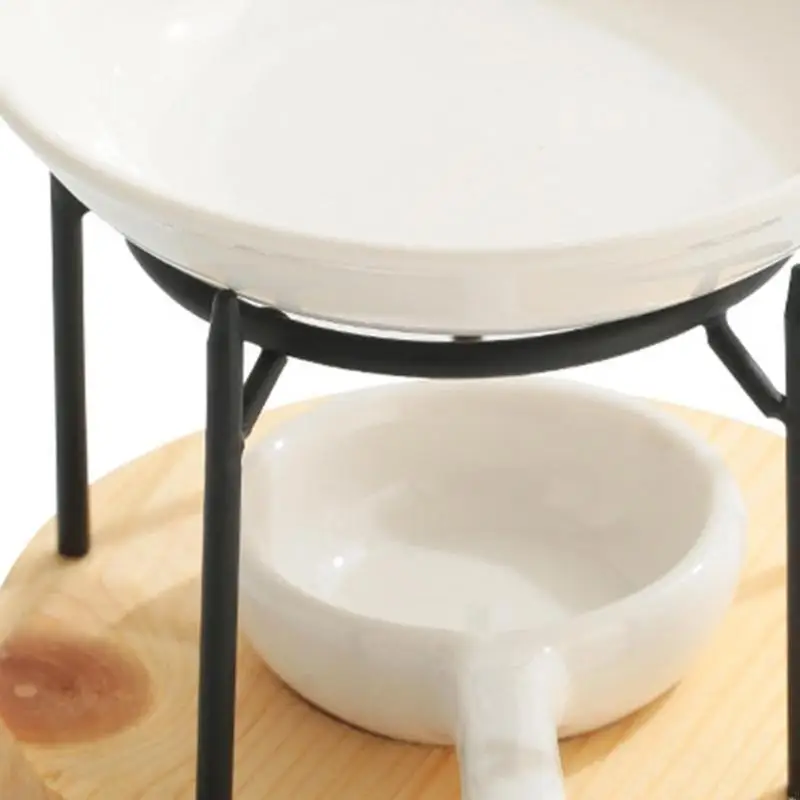 

High Temperatures Resistant Ceramics Essential Oil Burners Tealight Holder for Spa Studio and Living Room Decors Y5GB