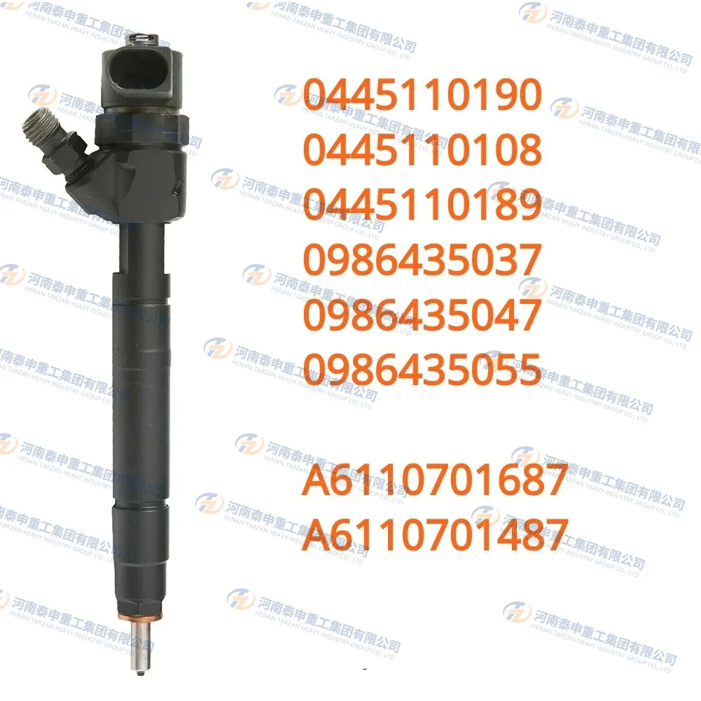 0445110190 0445110189 A6110701687 New Diesel Fuel Injector For Mercedes Benz Sprinter 5Cyl 1996-2006 Jeep Grand Cherokee