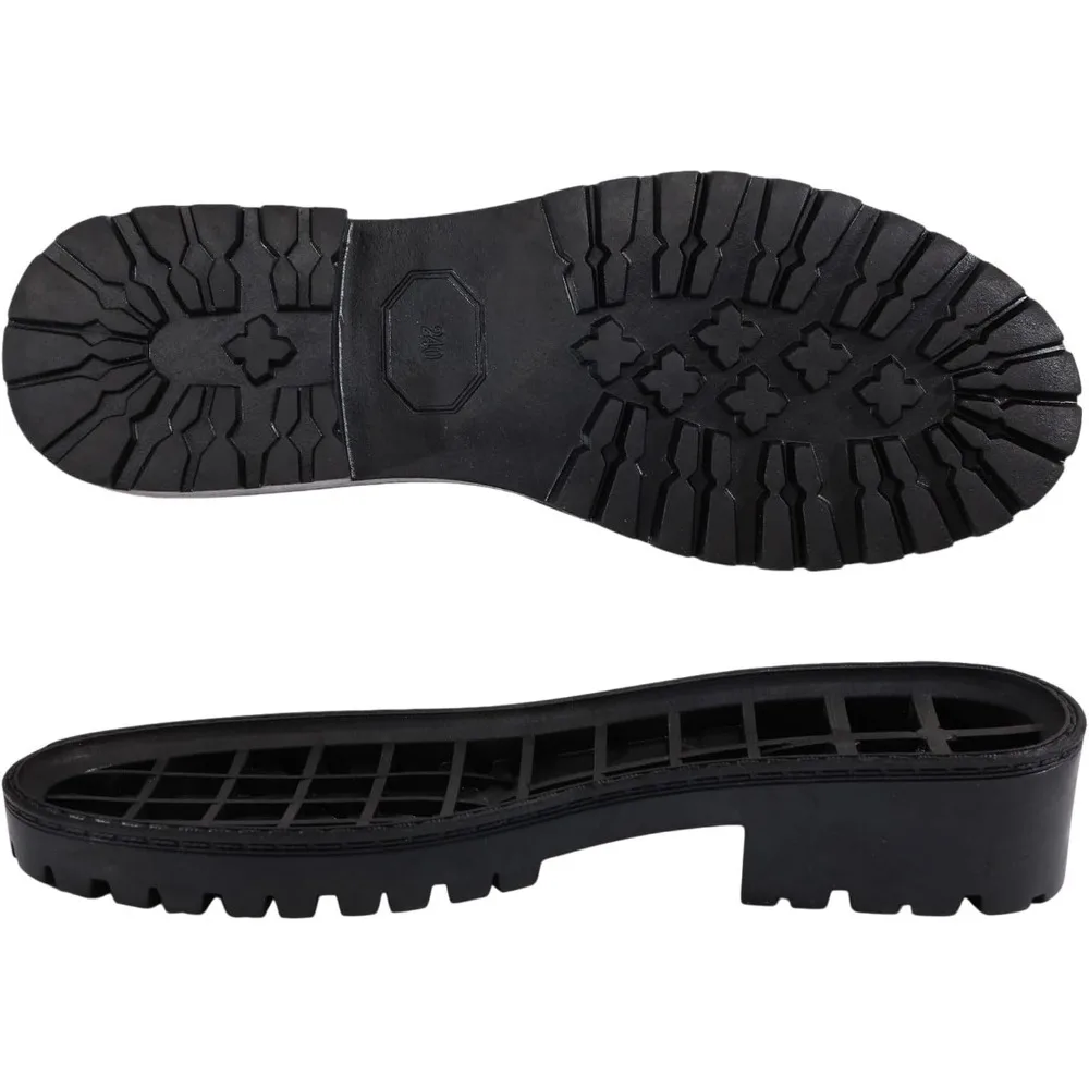 

Резиновые подошвы для замены обуви, для самостоятельного изготовления обуви, 1 пара, цельная резиновая подошва, износостойкая, для увеличения высоты обуви