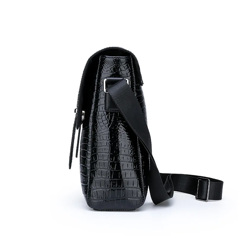 2023 New Alligator Men Crossbody Bag Casual Business Leather Messenger borse a tracolla Vintage da uomo