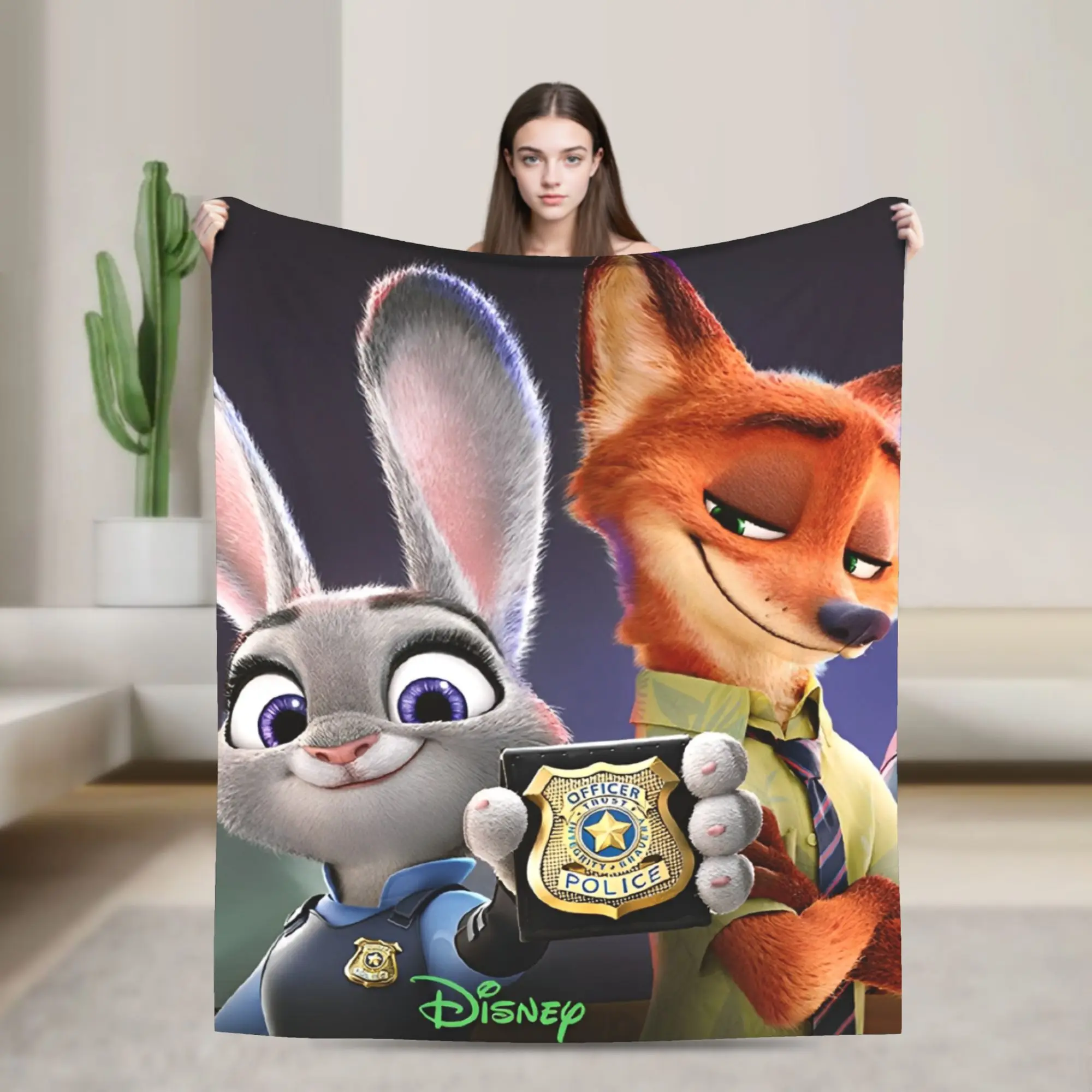 

Мягкие одеяла с героями мультфильмов «Зверополис», плюшевое одеяло для путешествий, уличный тренд, домашний декор, фланелевое покрывало, чехол для дивана-кровати