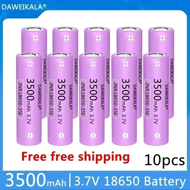 Original 35E3.7v 3500 mah 18650 Lithium Rechargeable Battery For Flashlight batteries for 3500mah battery