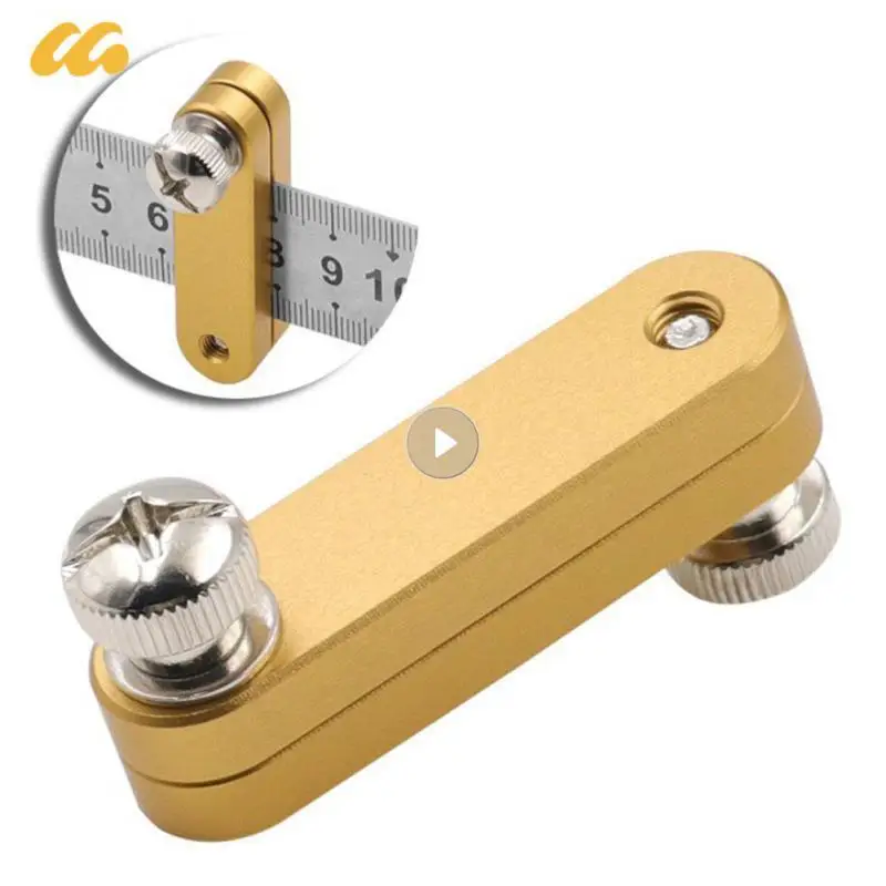 Angle Scriber Line Marking Gauge Ruler Steel Ruler Positioning Block Locator Woodworking Carpentry Scriber Measuring Tools Gauge
