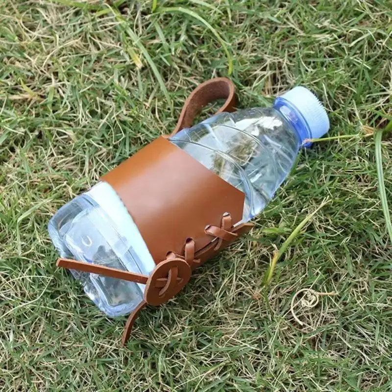 

Коричневая кожаная форма для кожи на крышку кружки портативная чашка для пива пивной ремень пивной ремень аксессуара a0kf a0kf