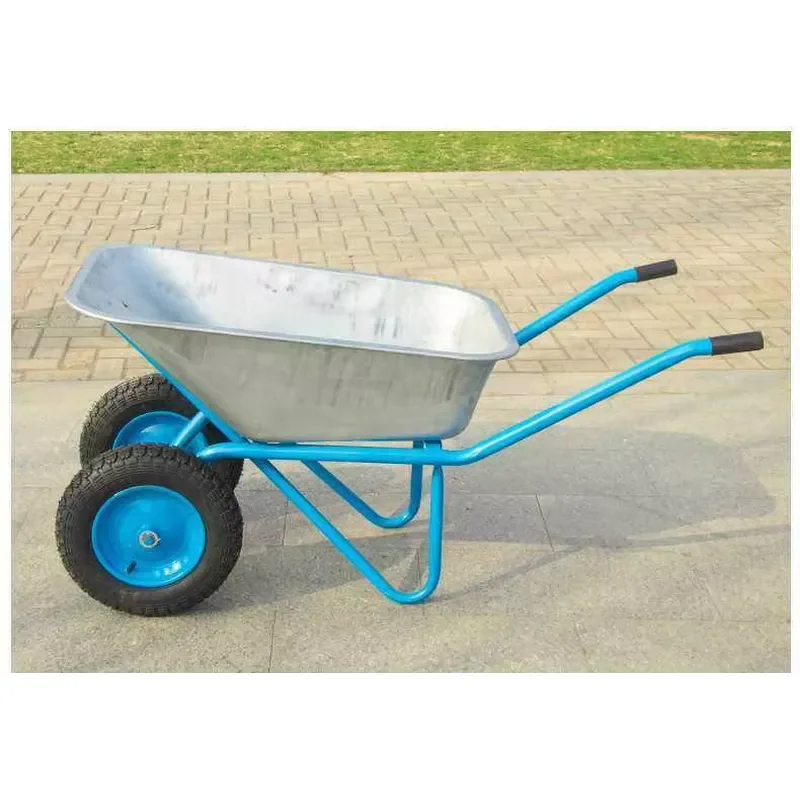 Heavy Duty Stainless Steel Single Wheel Barrow for Garden Construction Site Sand Transport Durable Metal Hand Cart Trolley
